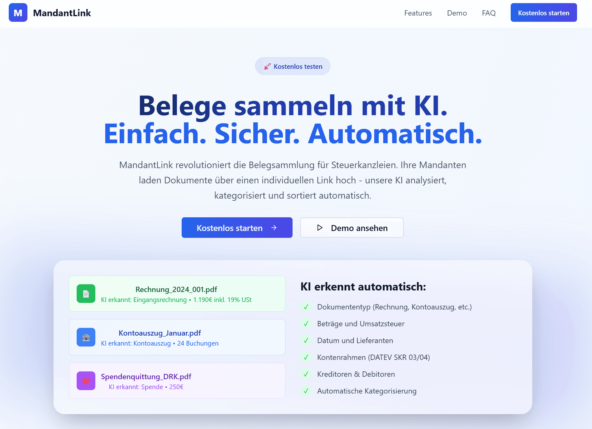 Smarter Belegaustausch für Steuerberater
